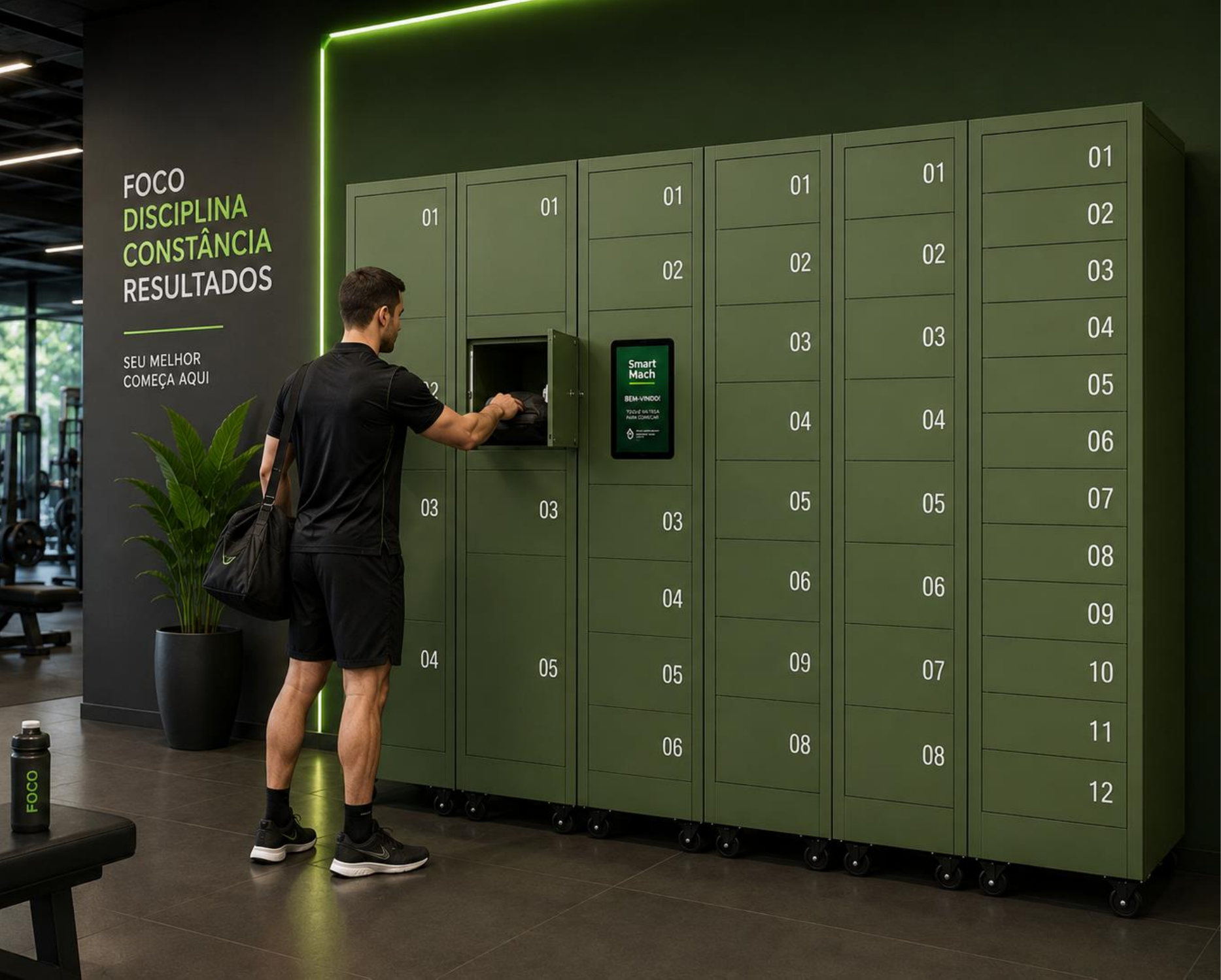 Smart Locker em Academias