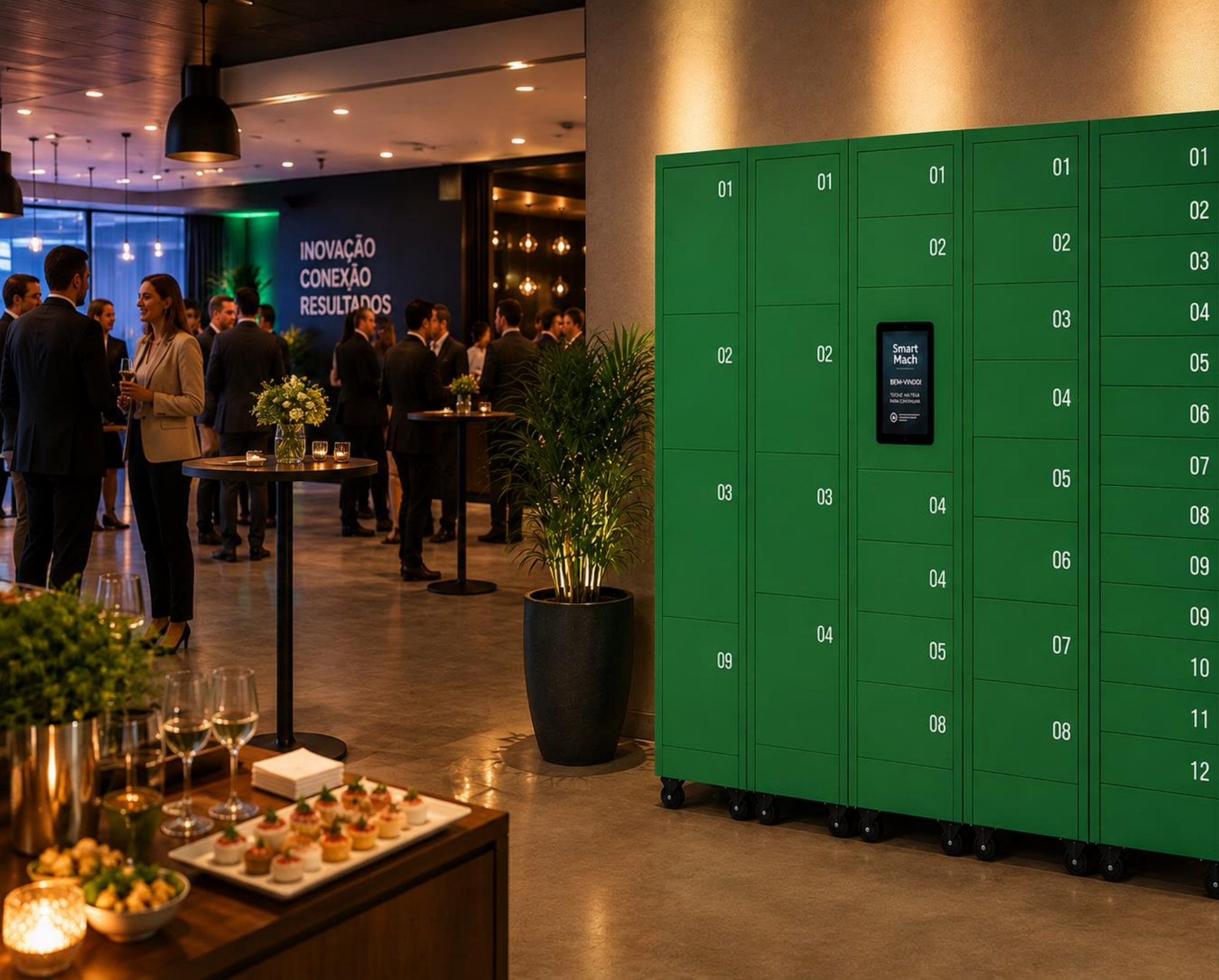 Smart Locker em Eventos