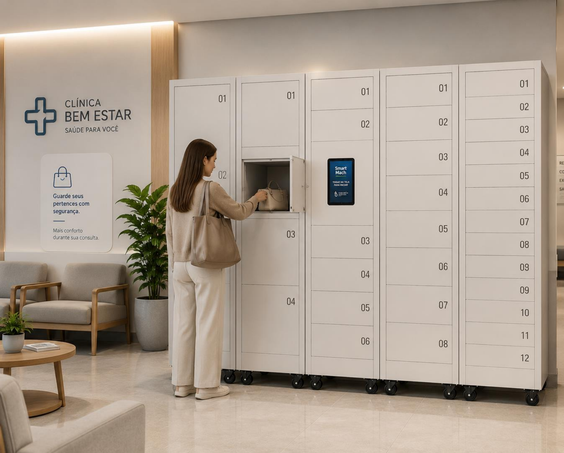 Smart Locker em Hospitais e Clínicas